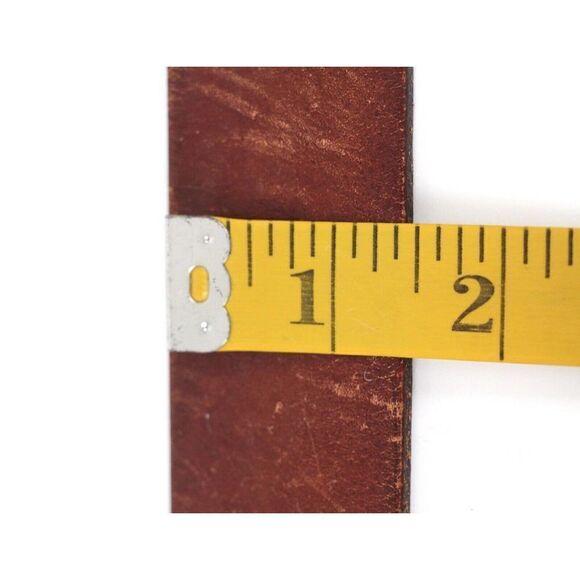 Fossil BROWN GENUINE LEATHER 1.5"Wd CASUAL DRESS MEN'S BELT Sz 34/85 (F79 - Picture 6 of 12